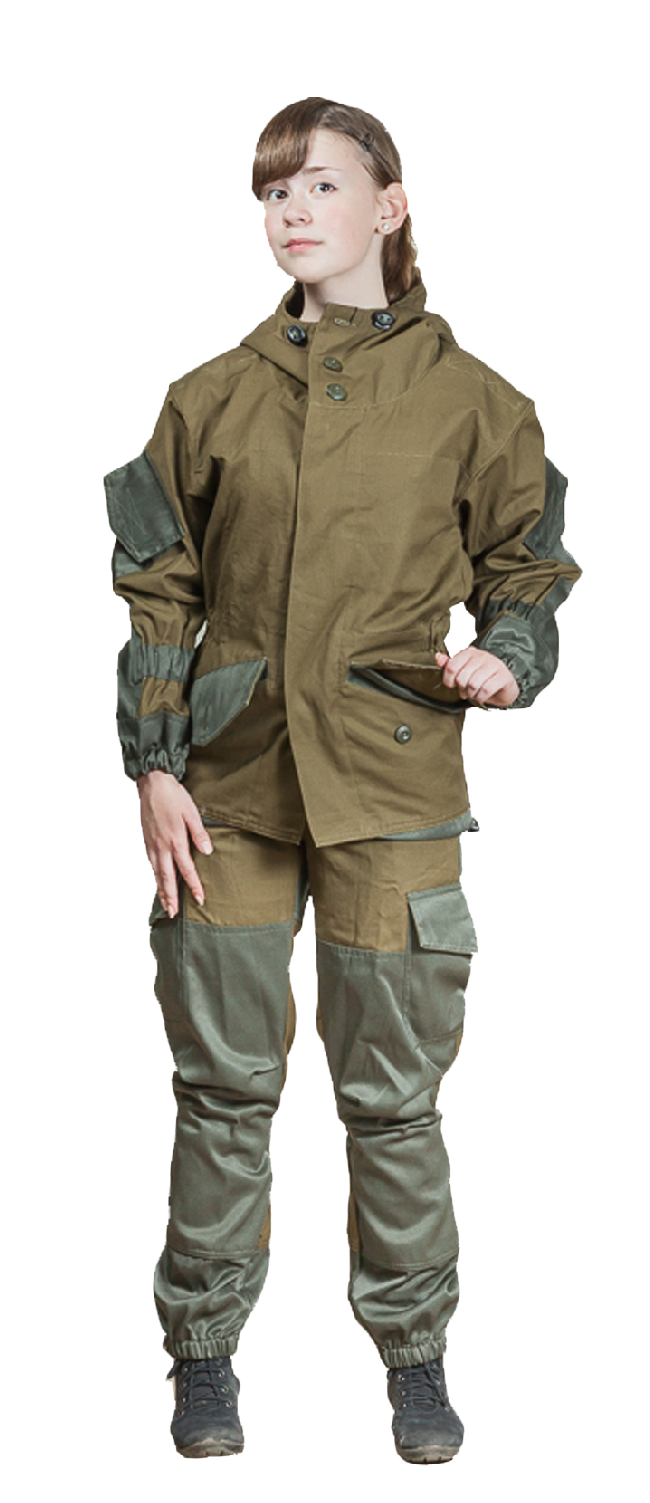 Горка-NT костюм (палатка хаки, 100% хлопок) детский