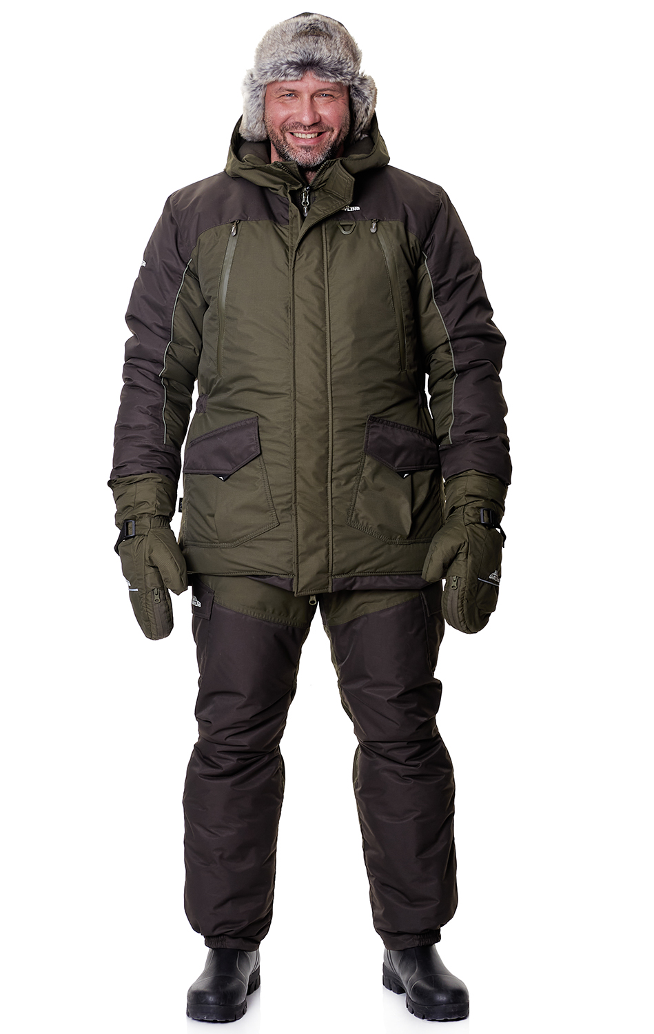 Костюм для рыбалки GRAYLING Скат, зимний -45, хаки – Купить по цене от ...