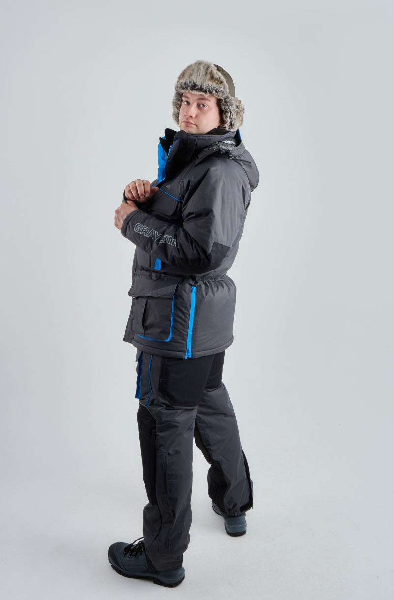 Камчатка МАГМА костюм для рыбалки GRAYLING, зимний, т.графит-синий