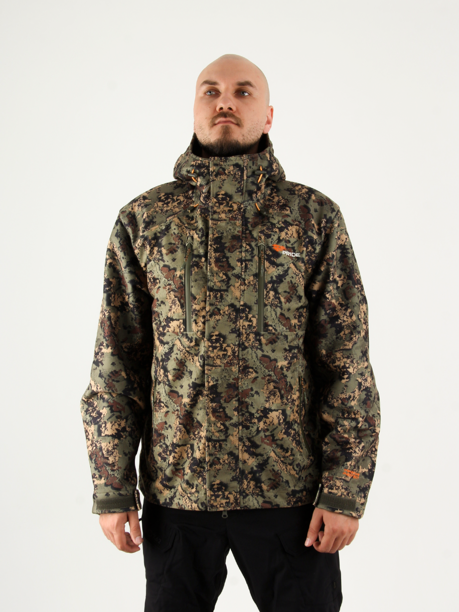 Таир куртка для охоты PRIDE, софт-шелл принт лес