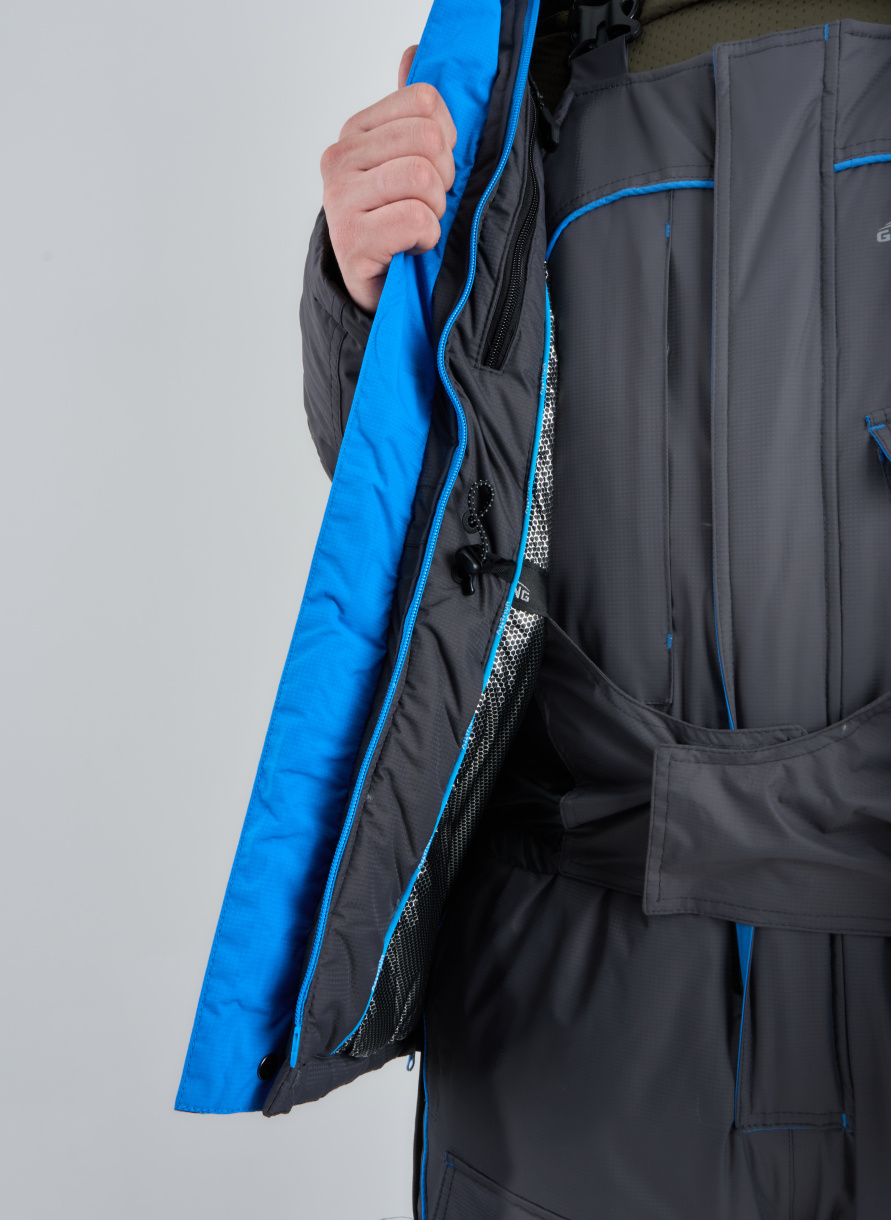 Камчатка МАГМА костюм для рыбалки GRAYLING, зимний, т.графит-синий